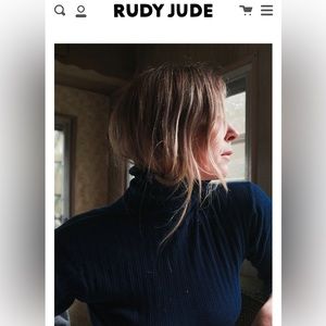 Rudy Jude Adult Pointelle Turtleneck - size small